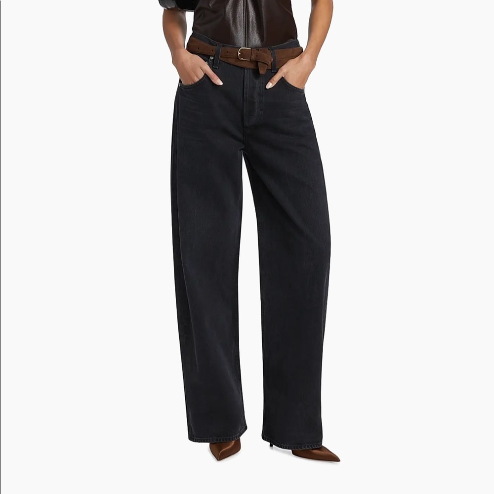 Citizens of Humanity Ayla Baggy Jean in Black, Size 27
